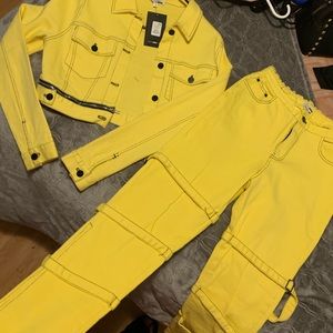 BRAND NEW FASHION NOVA JACKET & PANT SET